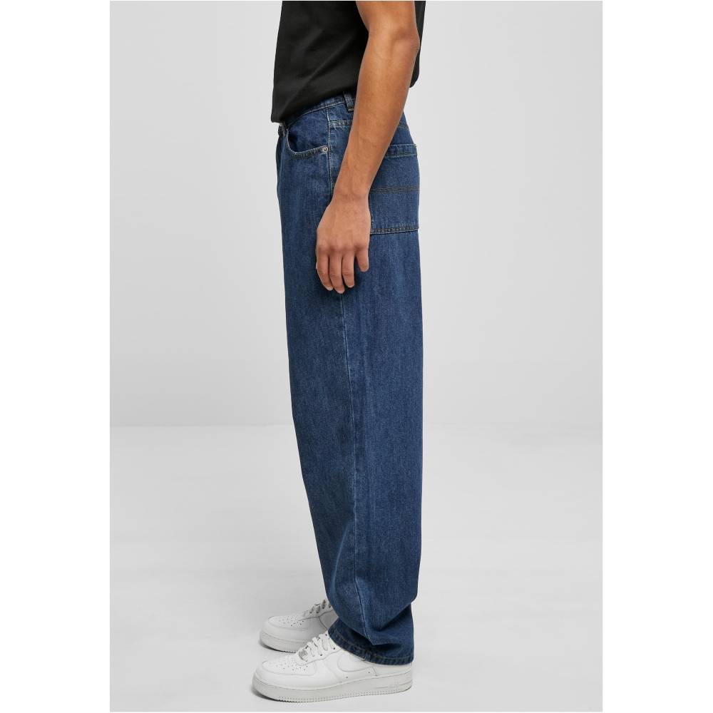 Urban Classics - 90[uc=x2018]s Jeans Wijde broek - Donkerblauw